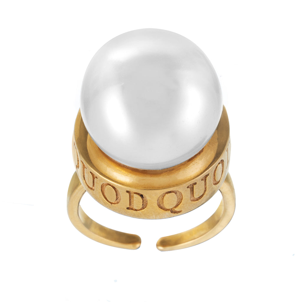 QUOD Fresh Water Pearl Jelly Ring
