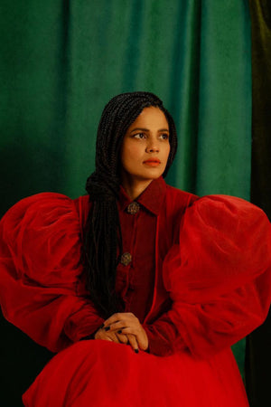 SHILPA RAO FT. FIREFLY DRESS RED