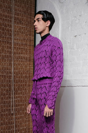 CABLE HAND KNITTED TOP