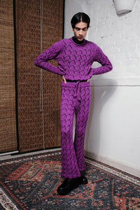 CABLE HAND KNITTED TOP