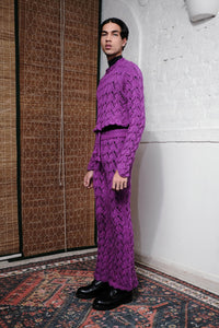 CABLE HAND KNITTED  PANTS