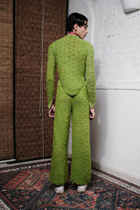 KNOT TIE LOOP TOP IN LIME