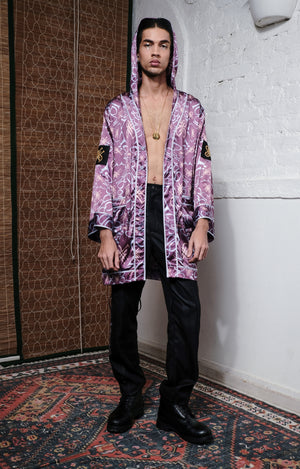 ALL OVER QUOD MONOGRAM  KIMONO DRESS