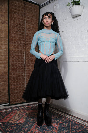 BODY BODY BODY TOP IN POWDER BLUE