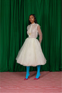 VINES SKIRT IN IVORY