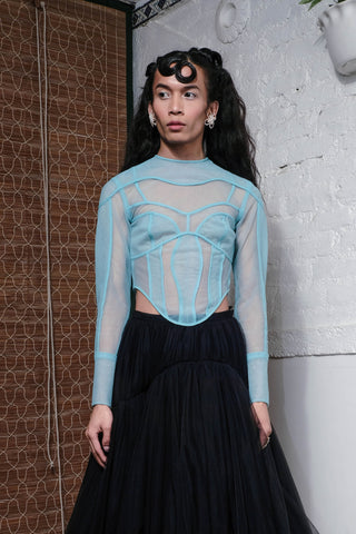 BODY BODY BODY TOP IN POWDER BLUE