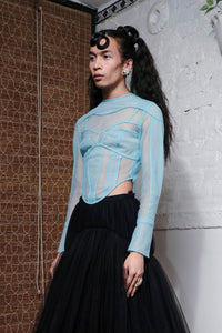 BODY BODY BODY TOP IN POWDER BLUE