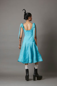 FLOW DRESS IN POWDER BLUE