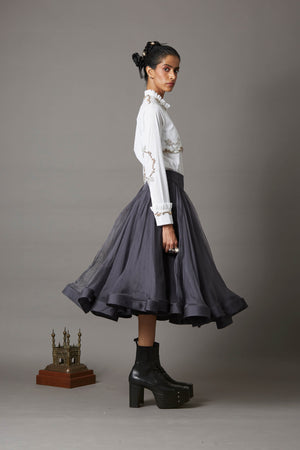 ORGANZA SLIP SKIRT