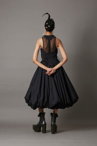 BILLOW DRESS IN BLACK