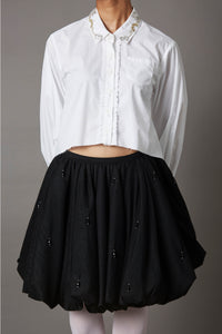 MINI BUBBLE SKIRT IN BLACK