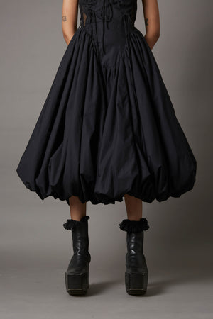 BILLOW DRESS IN BLACK