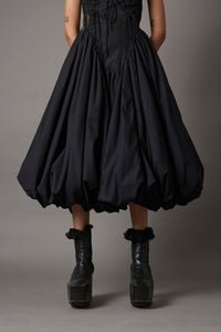 BILLOW DRESS IN BLACK