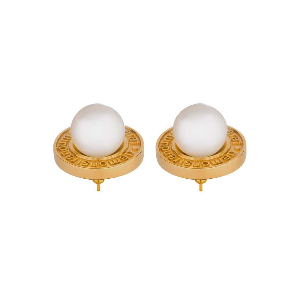 QED Pearl Earrings GOLD