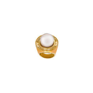 ALIA BHATT FT. QED PEARL RING GOLD