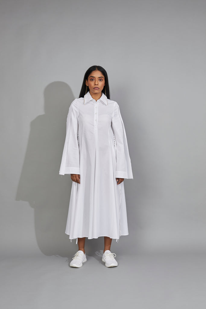 CLASSIC SHIRT DRESS WHITE