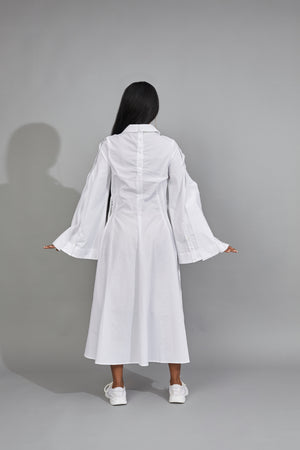 CLASSIC SHIRT DRESS WHITE