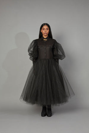 NIKHAT FT. WOLF WING TULLE DRESS