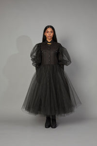NIKHAT FT. WOLF WING TULLE DRESS