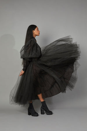 NIKHAT FT. WOLF WING TULLE DRESS