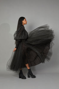NIKHAT FT. WOLF WING TULLE DRESS