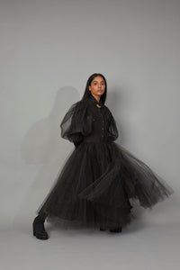 NIKHAT FT. WOLF WING TULLE DRESS
