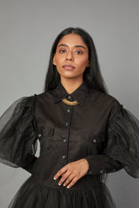 NIKHAT FT. WOLF WING TULLE DRESS