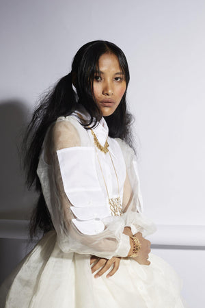 BLAIR STANBURY Ft. Organza Trench Shirt