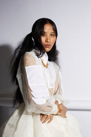 Organza Trench Shirt