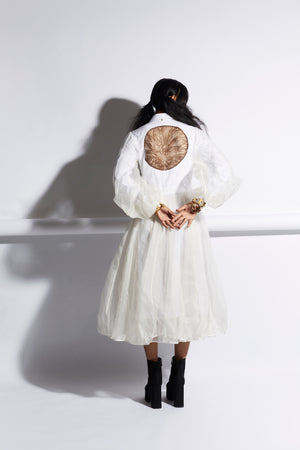 PARACHUTE DRESS IVORY