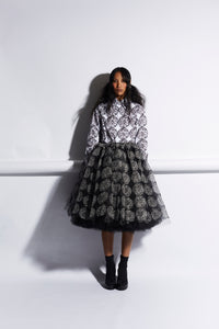 POLKA CHECKS SKIRT