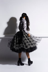 POLKA CHECKS SKIRT