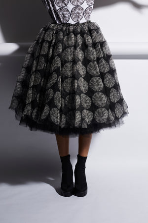 POLKA CHECKS SKIRT