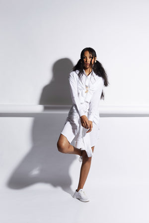 MULTI SLEEVES SHIRT DRESS