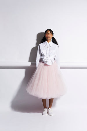 Bottlebrush Tulle Skirt Blush