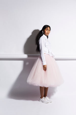 Bottlebrush Tulle Skirt Blush