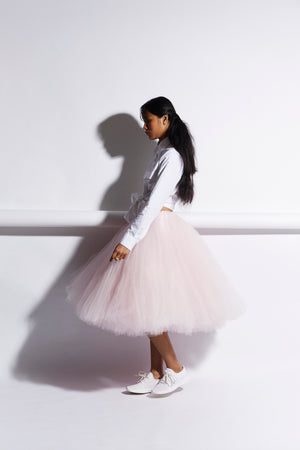 Bottlebrush Tulle Skirt Blush