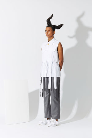 QUOD Rodeo Sleeveless Shirt White