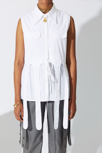 QUOD Rodeo Sleeveless Shirt White