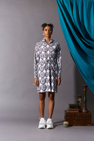 Polka Checks Shirt Dress Summer