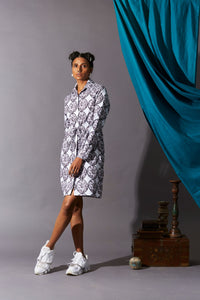 Polka Checks Shirt Dress Summer
