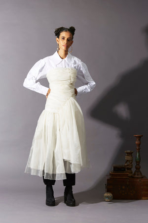Jade Picon Ft. Hand Draped Apron Top