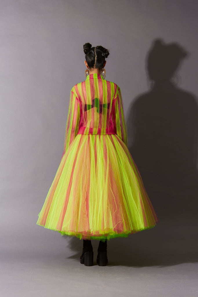 MASOOM MINAWALA FT. Bottlebrush Rainbow Skirt