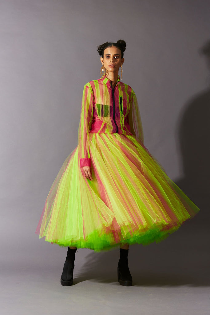MASOOM MINAWALA FT. Bottlebrush Rainbow Skirt