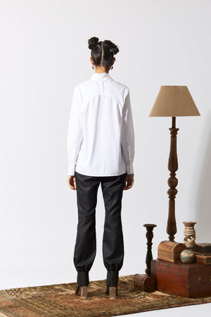 Cuffed Leg Pants Black