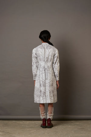 MULTI FACE SILK OVERLAY SHIRT DRESS