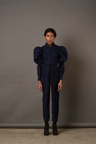 QUOD SUITING JUMP SUIT IN NAVY