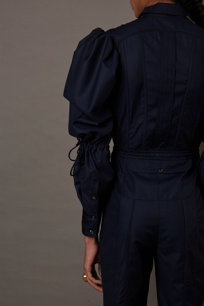 QUOD SUITING JUMP SUIT IN NAVY