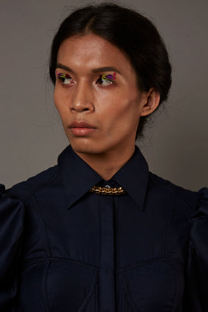 QUOD SUITING JUMP SUIT IN NAVY