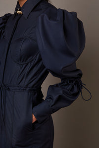 QUOD SUITING JUMP SUIT IN NAVY